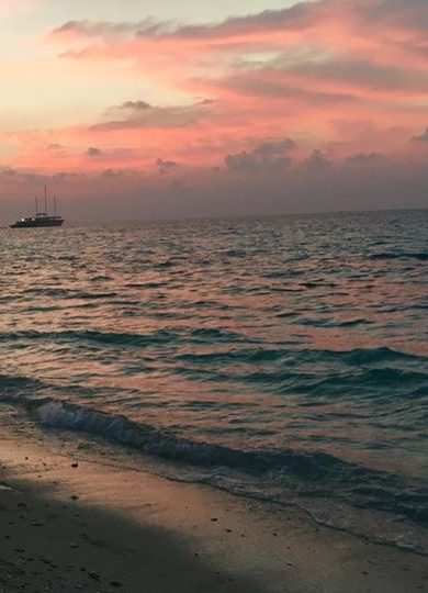 sunset Maldives