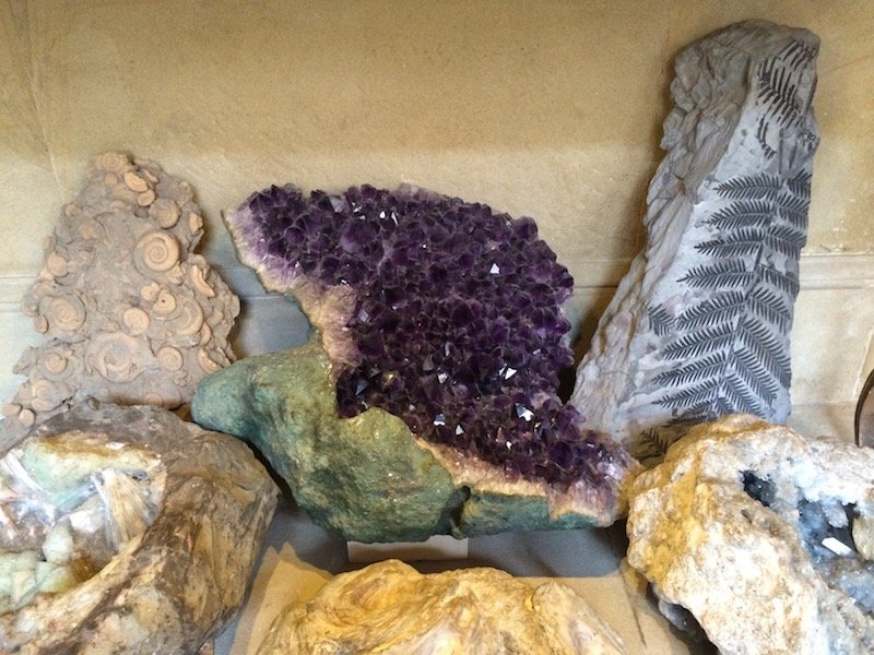 'The Subjective Treasures of Chatsworth House' travelogue on mindful travel blog Teja on the Horizon | Mineral and fossil collection in Chatsworth House | Derbyshire | England