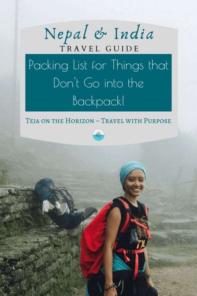 Pin image for packing list article for first time solo travel | mental health and emotional awareness