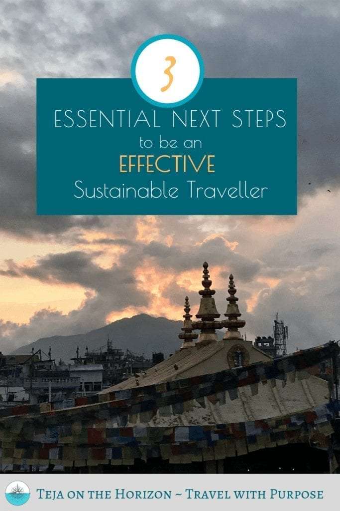 Pin image for Article 'Essential Next Steps to be an Effective Sustainable Traveller'