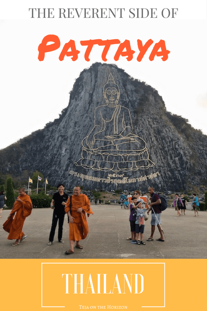 Pin image about a travel story to Pattaya and visiting two different Buddhist sites, Kao Chi Chan and the Sanctuary of Truth