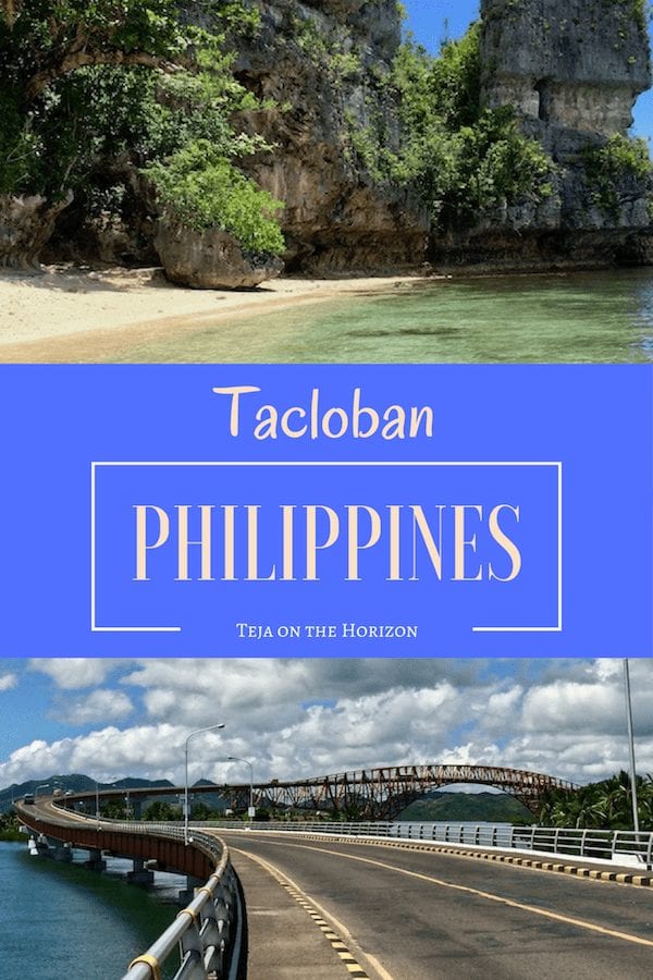 Pin image for travel article on trying to travel solo and exploring Tacloban
