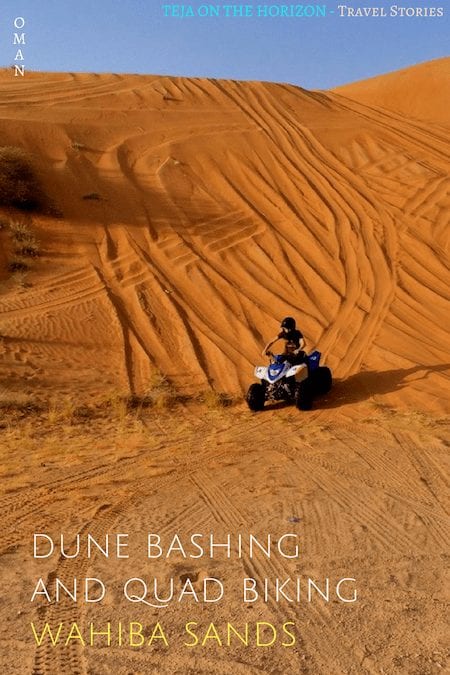 Dune bashing and quad biking in Wahiba Sands