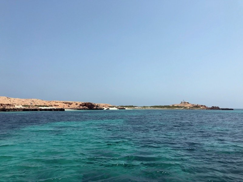 Omani ranger station in Daymaniyat Nature Reserve