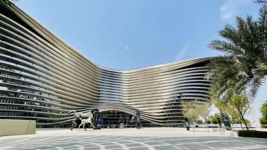 Alif Pavilion in the Mobility District of Expo City, one of the three main sustainability pavilions.